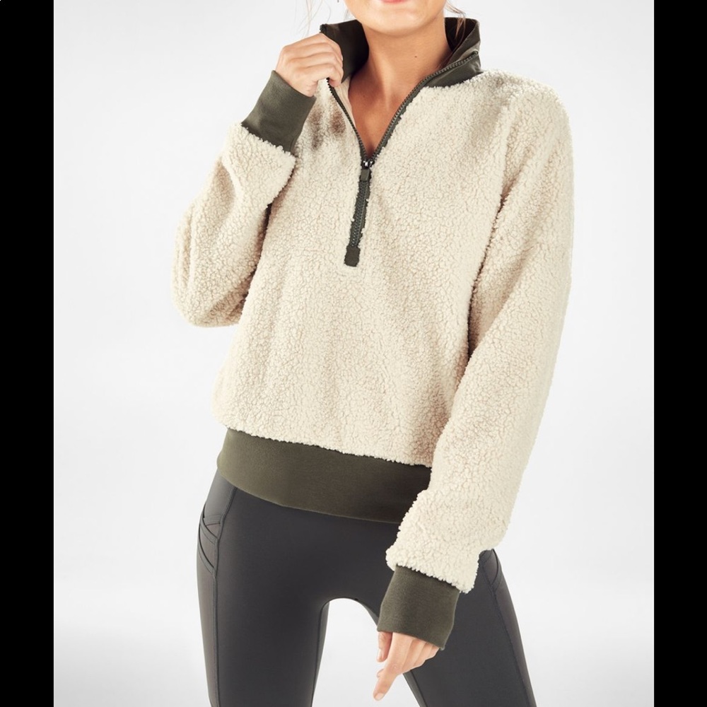 Fabletics Quarter Zip Sherpa